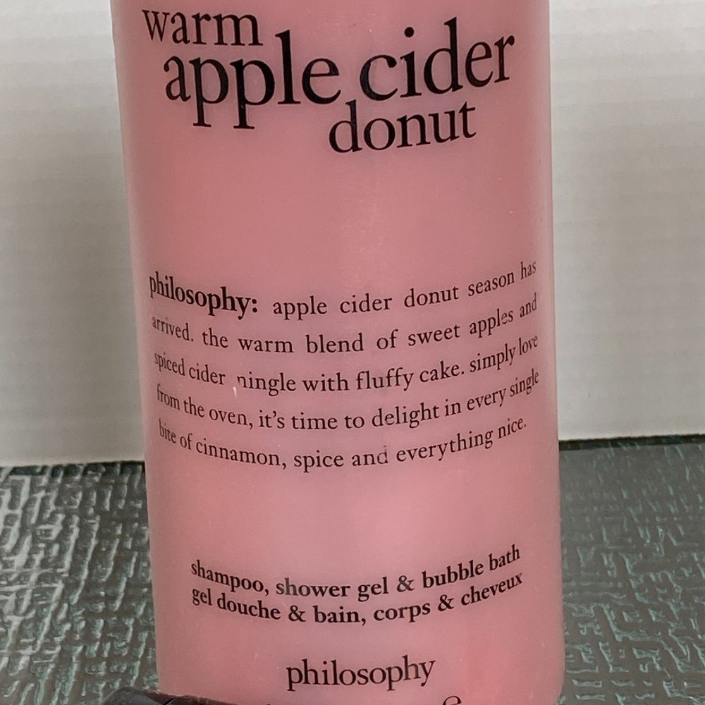 NEW PHILOSOPY 3-in-1 SHOWER GEL WARM APPLE CIDER JUMBO (32oz) W/PUMP